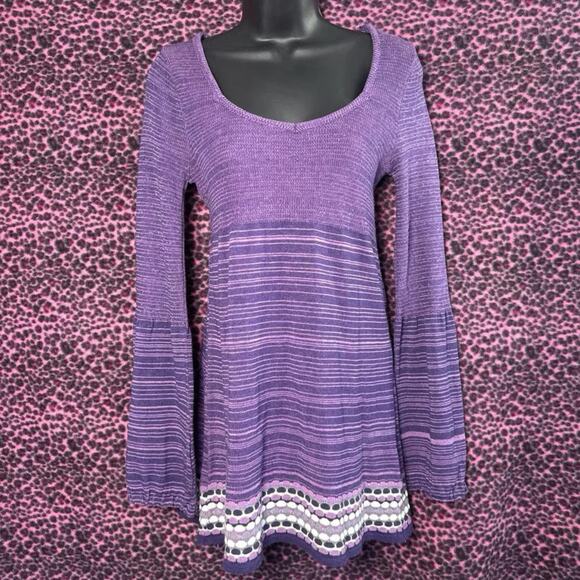 Y2K Decree Babydoll Long Sleeve Tunic Sweater - Picture 3 of 6